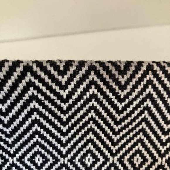 IKEA Goddag Table Runner 100% Cotton Black White Geometric 14x51 MCM Style - Picture 4 of 11